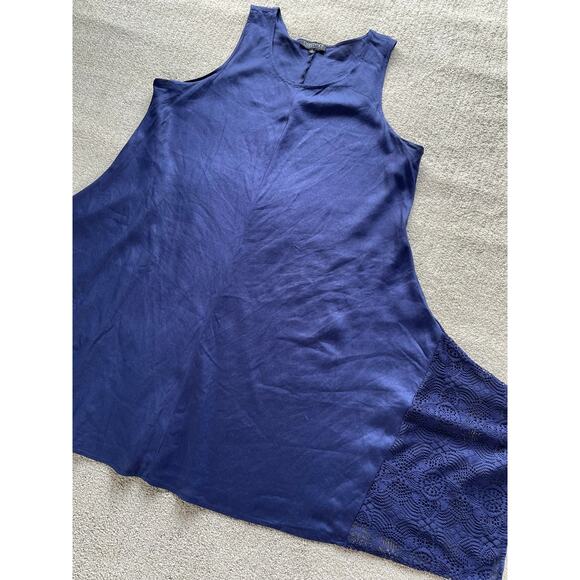 🔥Lord & Taylor Context Linen Rayon Lace Trim Summer Resort Lightweight Dress 2X - Picture 8 of 14